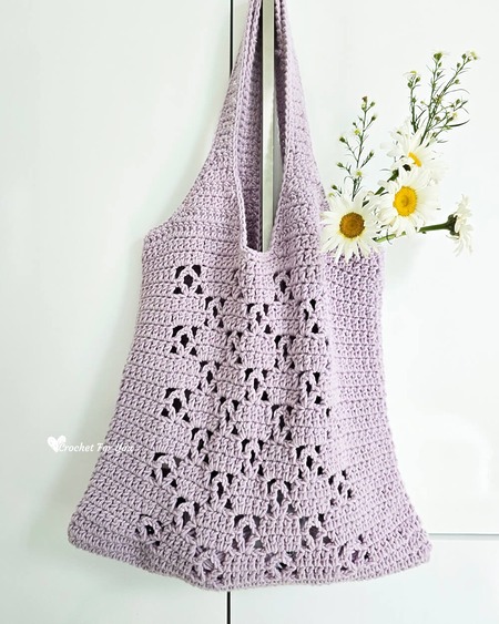 Simple Crochet Tote Bag Free Pattern