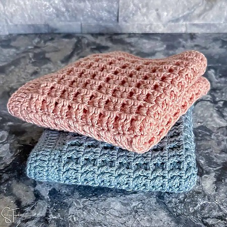 Waffle Stitch Washcloth Free Crochet Pattern