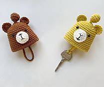 Free Crochet Bear Key Cover Pattern - Easy Key Holder Tutorial