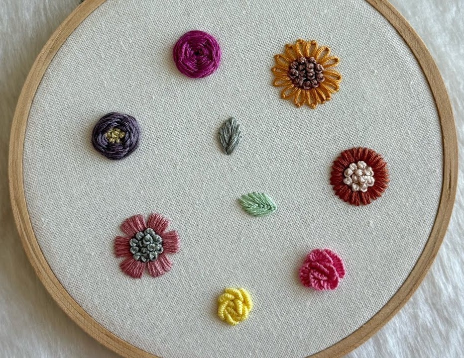 Image showcasing Easy flower embroidery tutorial - Crafts on display