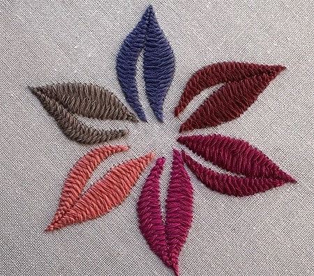 Unique Flower Hand Embroidery for Beginners - Easy Braided Stitch