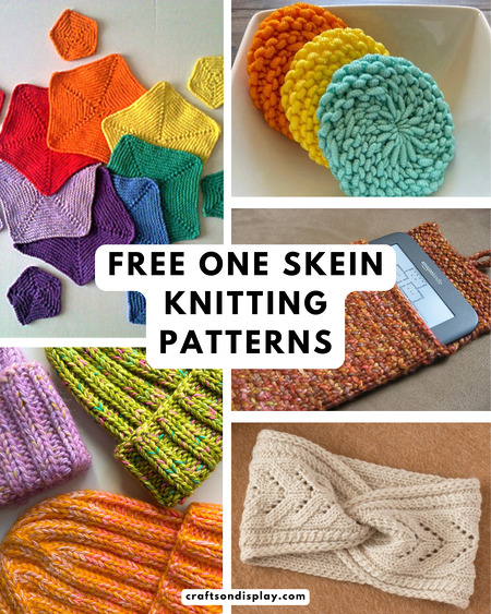 free one skein knitting patterns to empty your yarn bins