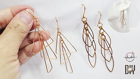 DIY Triangle Earrings: Simple Wire Jewelry Tutorial