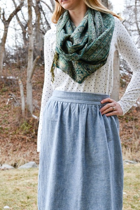 Heather Handmade Flat Front Skirt: A classic, simple flat front skirt pattern