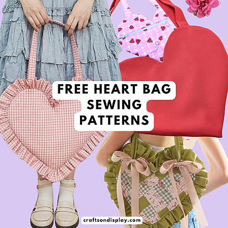 DIY Heart Shaped Bags: A Roundup of Free Patterns & Tutorials