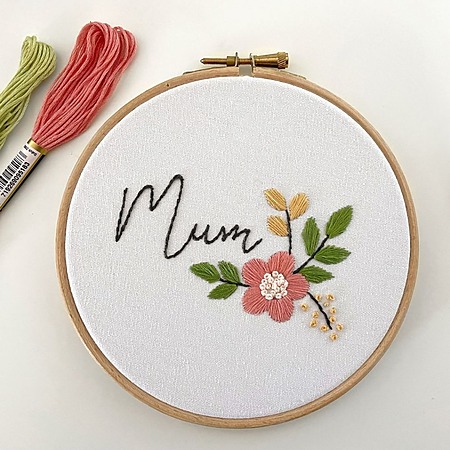 Easy DIY embroidered gift free pattern