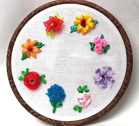 Ribbon Embroidery - Hand Stitching Tutorial for Beginners