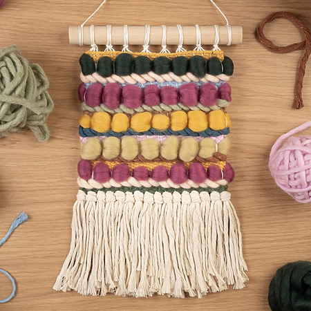 Stripe Woven Wall Hanging Tutorial