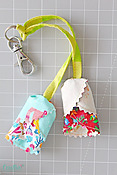 How to sew easy fabric tulips from scraps - DIY fabric tulip keychain and decor tutorial