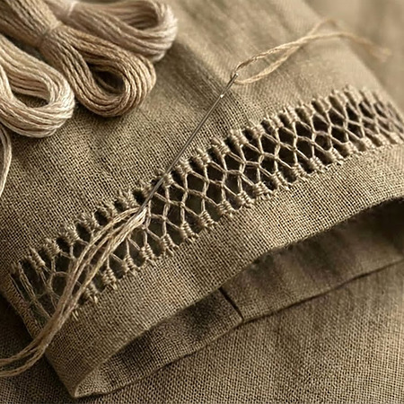 Beginner&rsquo;s Guide to Drawn Thread Work: Elegant Linen Details