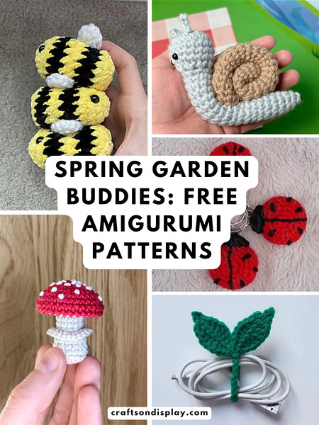 Spring garden buddies: easy no-sew amigurumi patterns