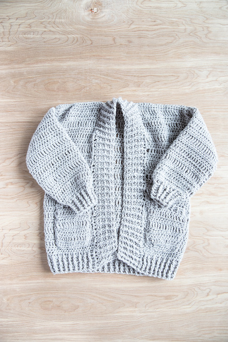 Oversized crocheted cardigan by Delia Creates