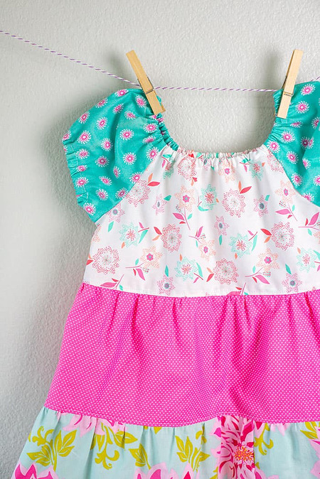 How to Sew a Tiered Peasant Dress - Free Sewing Pattern