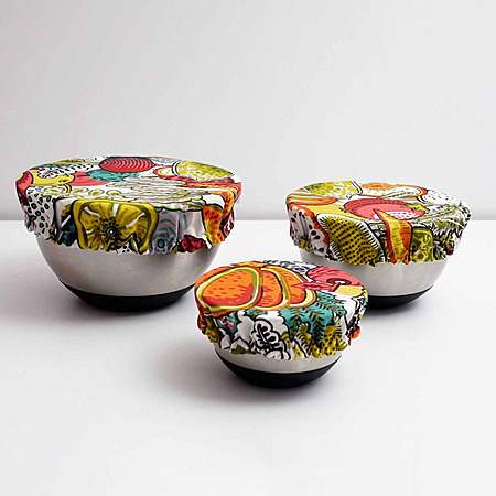 Free washable and reusable bowl cover sewing pattern - How to sew food safe fabric bowl covers