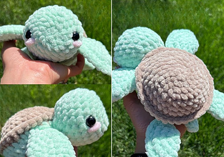 Crochet Mini Turtle Tutorial - Free Amigurumi Pattern Step by Step