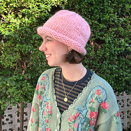 Easy-Peasy Hat Free Knitting Pattern from Nobleknits