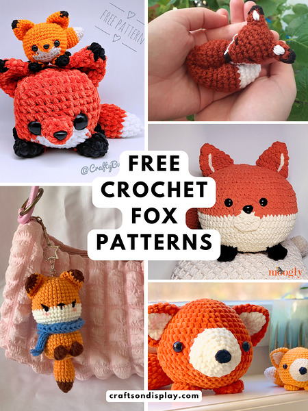 Fantastic free crochet fox patterns you will love to make - Cute amigurumi fox projects
