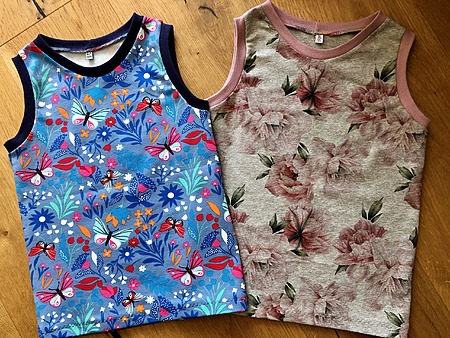 Free Amber singlet tank top sewing pattern for kids