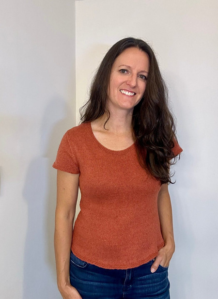 Free Main Street Top knitting pattern - How to knit a cotton linen summer top