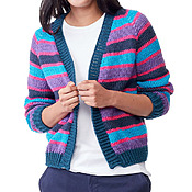 Cropped Raglan Cardigan by Yarnspirations