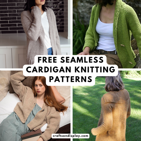 Free seamless cardigan knitting patterns (top-down & no seams!)