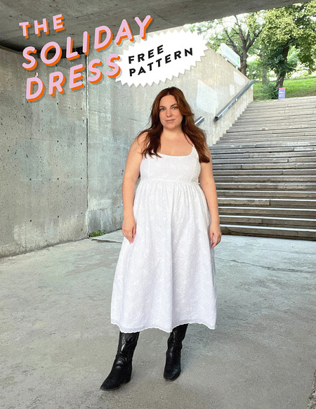 Free Soliday dress sewing pattern How to sew a shirred summer maxi dress