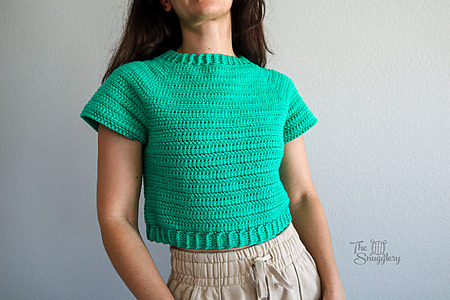 Gemerald Top - crochet cropped T-shirt free pattern