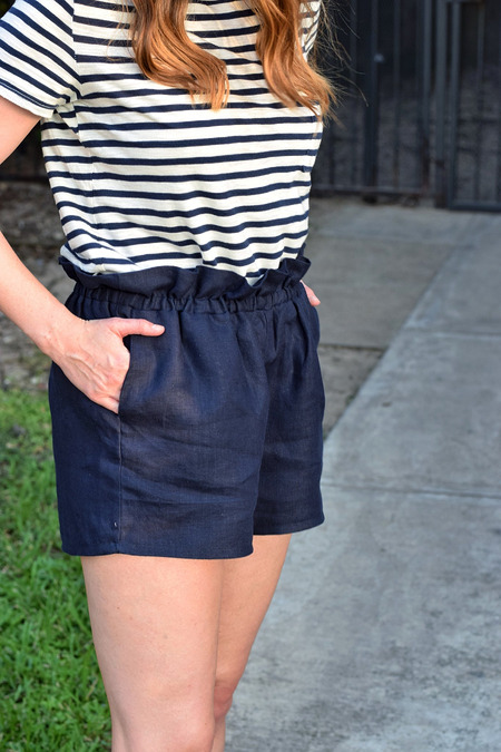 the DIY Paper Bag Waist Shorts by Fabric Wholesale Direct