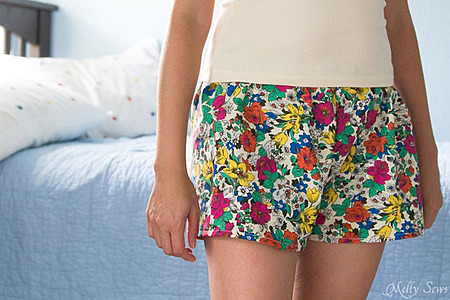 Sew Pajama Shorts by Melly Sews