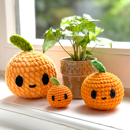 free orange crochet pattern for beginners