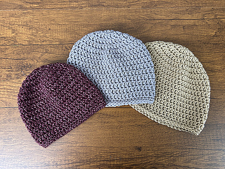 Free top-down crochet beanie pattern