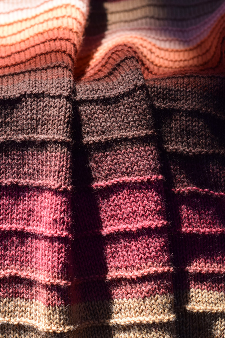 Golden Hour Mandala Free Blanket Knitting Pattern for Beginners