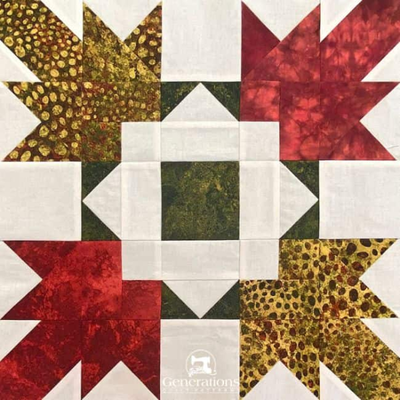 Autumn leaves quilt block tutorial - How to sew paper pieced fall leaf blocks