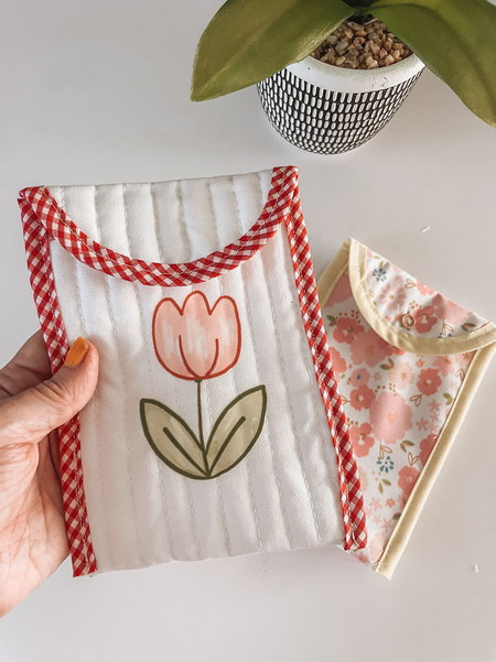 DIY fabric pencil case easy-to-follow sewing pattern and tutorial