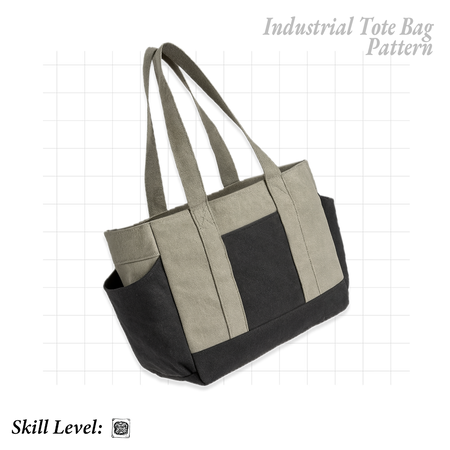Free Pattern from Roughtcut - Industrial Tote Bag