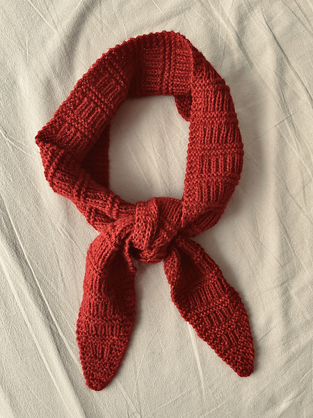 Heartbeat Stripes Scarf by Loopy Knitting
