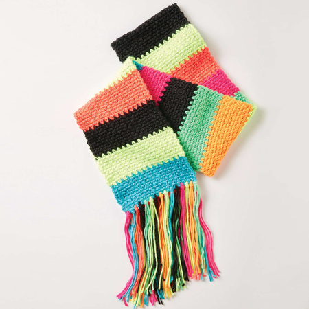 free beginner simple stripes pattern from Yarnspirations
