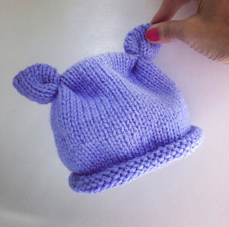 Free chunky baby hat knitting pattern - How to knit a seamless chunky toddler hat