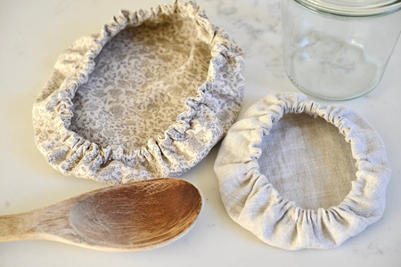 Breathable linen fabric bowl cover: Our Gabled Home