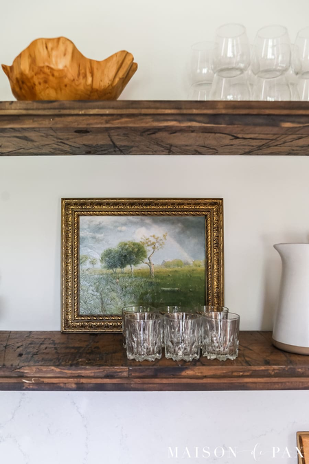 How to make an art print look like a painting with Mod Podge - Faux oil painting art print tutorial by Maison de Pax