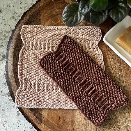 Rooted dishcloth free knitting pattern for beginners