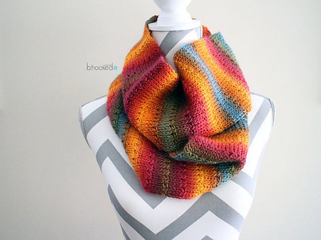 Tunisian knit alike scarf pattern by B.Hooked Crochet