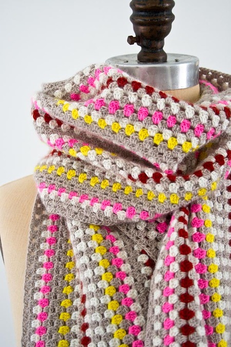 fingering weight granny stripe pattern by Purl Soho 