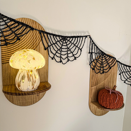 Crochet Spider Web Garland – Easy Halloween Crochet Pattern by Dublin Bay Crochet