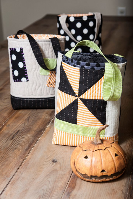 Lella Boutique quilted trick or treat bag pattern