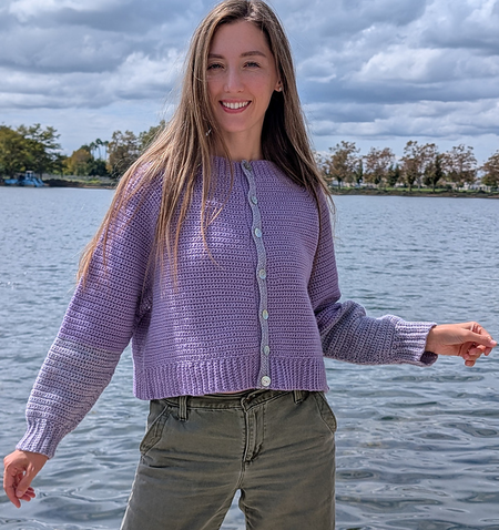 Free Essential Crochet Cardigan pattern - How to crochet a made to measure raglan cardigan